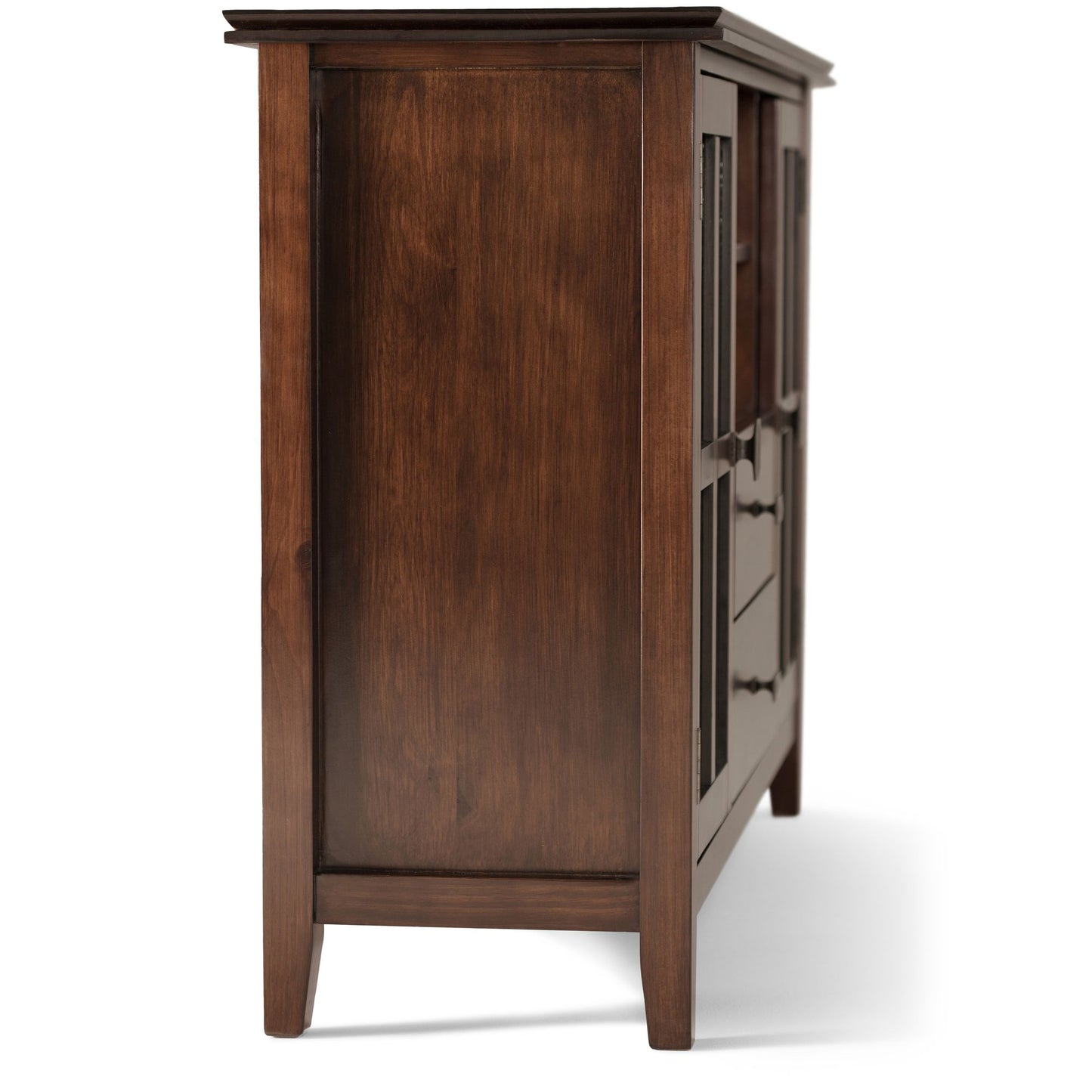 Artisan 53 inch Wide Solid Wood Tall TV Stand in Russet Brown For TVs up to 60 inches image 5