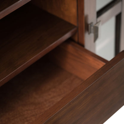 Artisan 53 inch Wide Solid Wood Tall TV Stand in Russet Brown For TVs up to 60 inches image 3