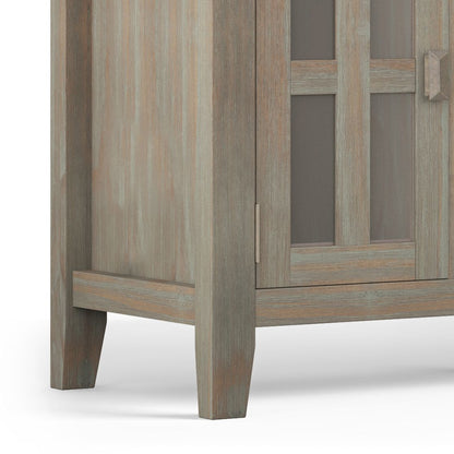 Artisan 72 inch Wide Solid Wood TV Stand in Distressed Grey For TVs up to 80 inches image 5