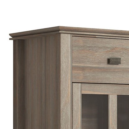 Artisan Solid Wood Sideboard Buffet in Distressed Grey image 2