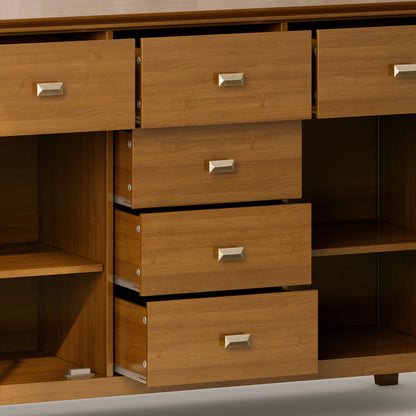 Artisan Solid Wood Sideboard Buffet in Honey Brown image 3