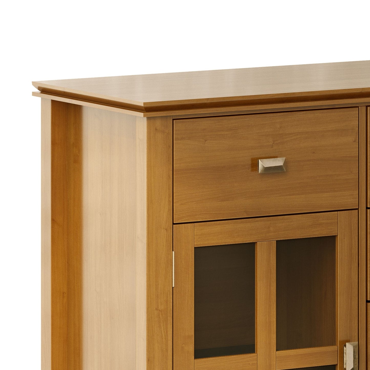 Artisan Solid Wood Sideboard Buffet in Honey Brown image 2