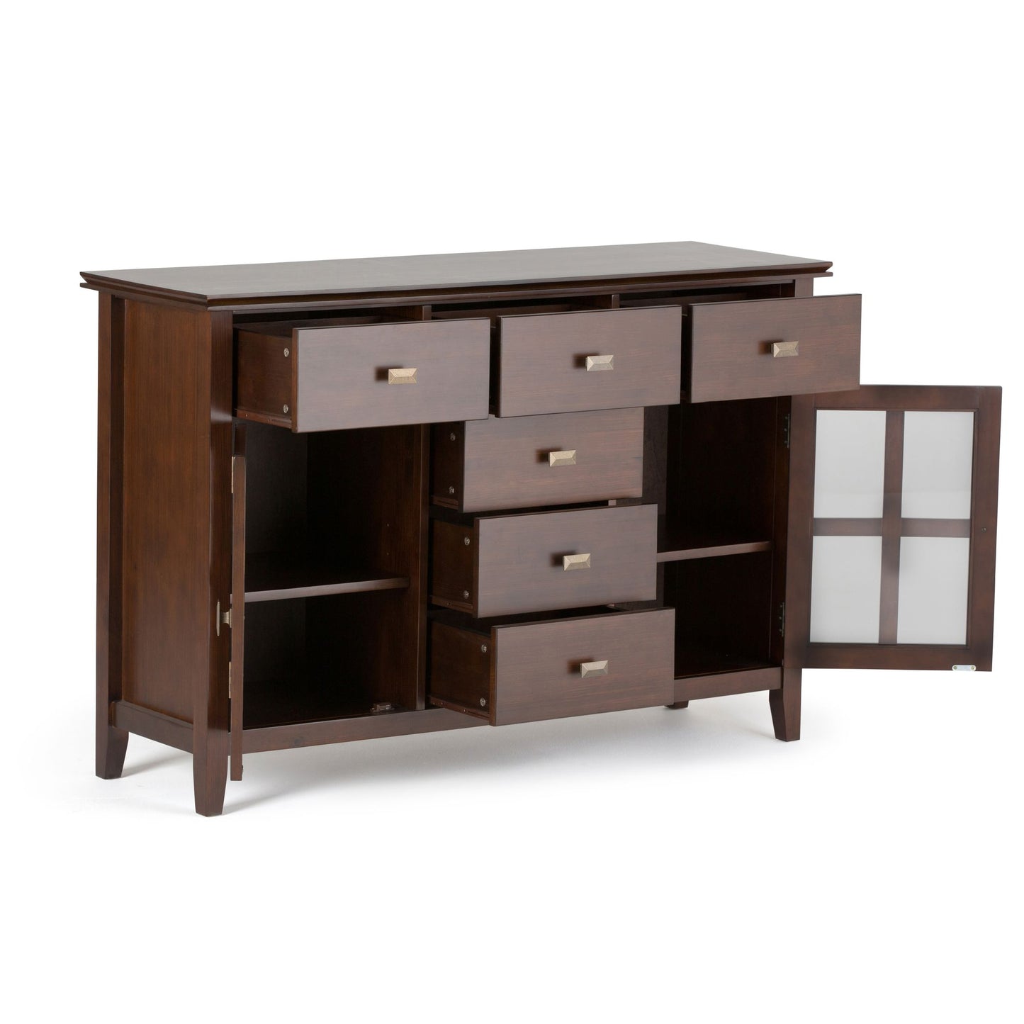 Artisan Solid Wood Sideboard Buffet in Russet Brown image 6