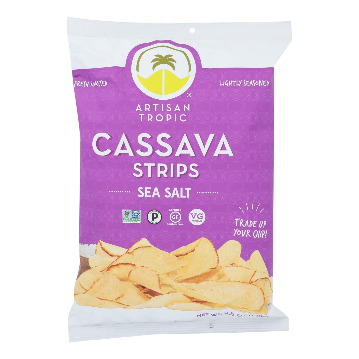 Artisan Tropic Cassava Strips - Sea Salt - Case Of 12 - 4.5 Oz. image 1