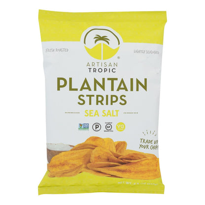 Artisan Tropic Plantain Strips - With Sea Salt - Case Of 12 - 4.5 Oz. image 1