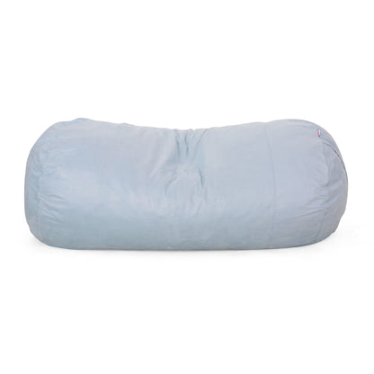 Aruba 8 Foot Microfiber Cylindrical Bean, Bag, Seafoam image 1