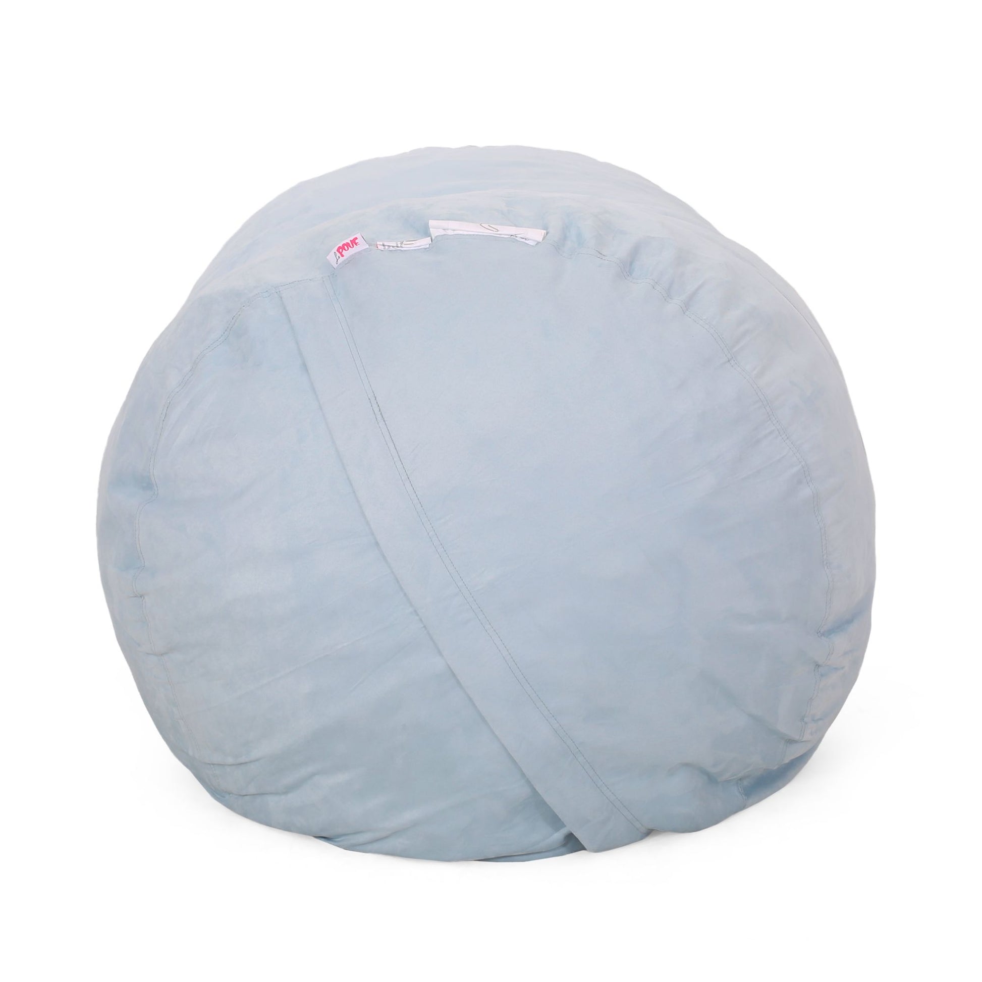 Aruba 8 Foot Microfiber Cylindrical Bean, Bag, Seafoam image 3