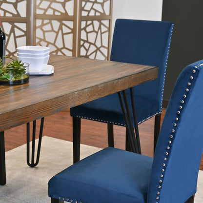 Ashzo 5-Piece Dining Set, Hairpin Dining Table with 4 Chairs, 3 Color Options image 5