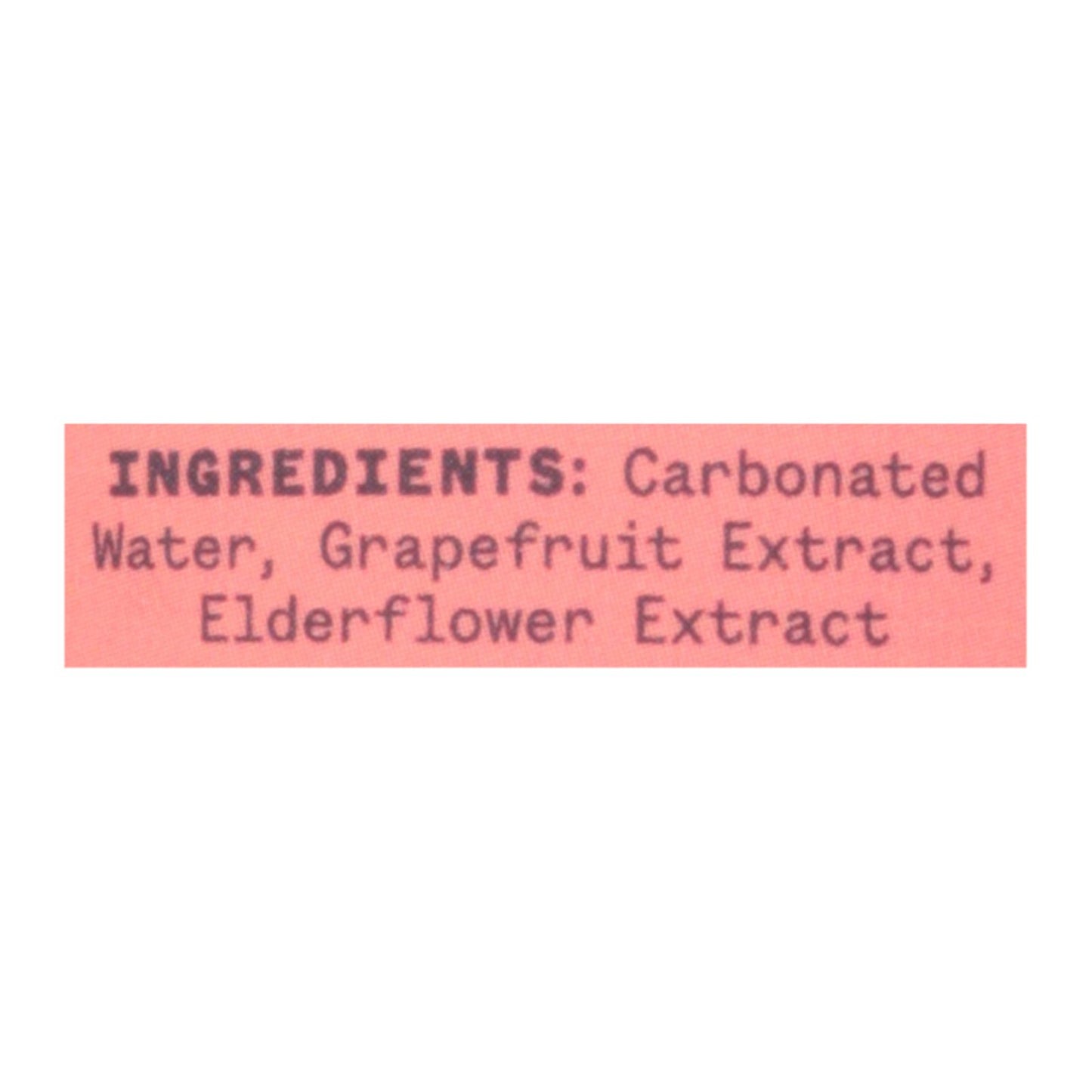 Aura Bora - Spk Water Eldflwr Grapefruit - Case Of 12-12 Oz image 3