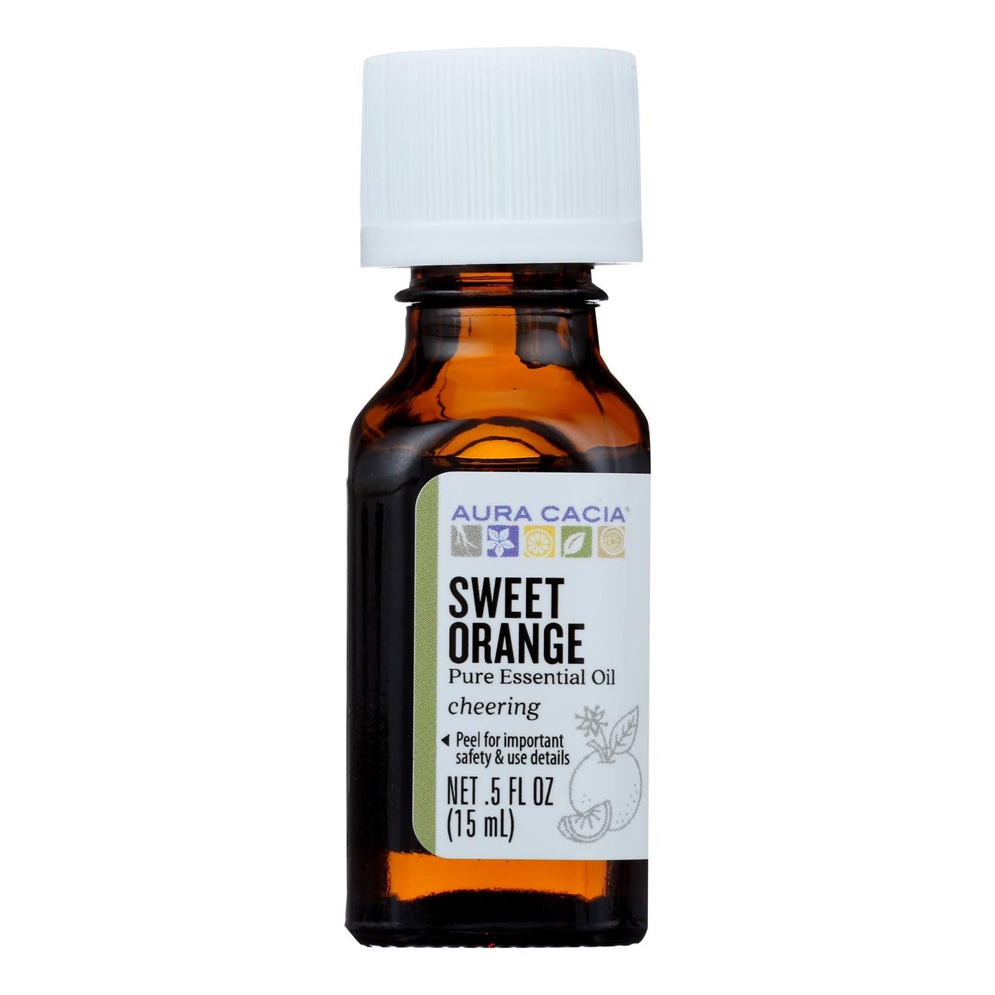 Aura Cacia - Essential Oil Sweet Orange - 0.5 Fl Oz image 1