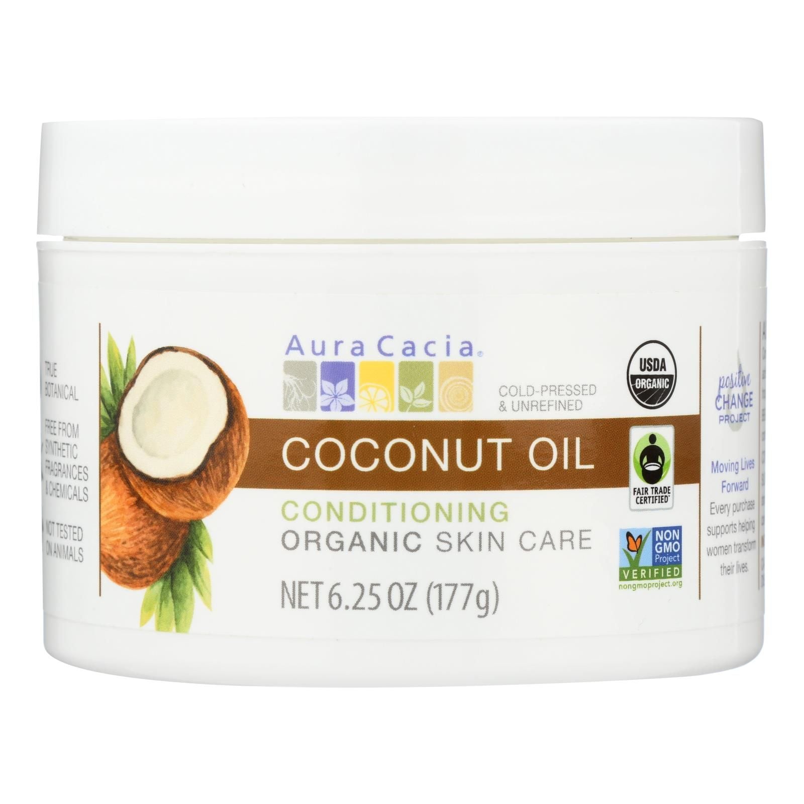 Aura Cacia - Organic Skincare Oil - Coconut - 6.25 Oz image 1