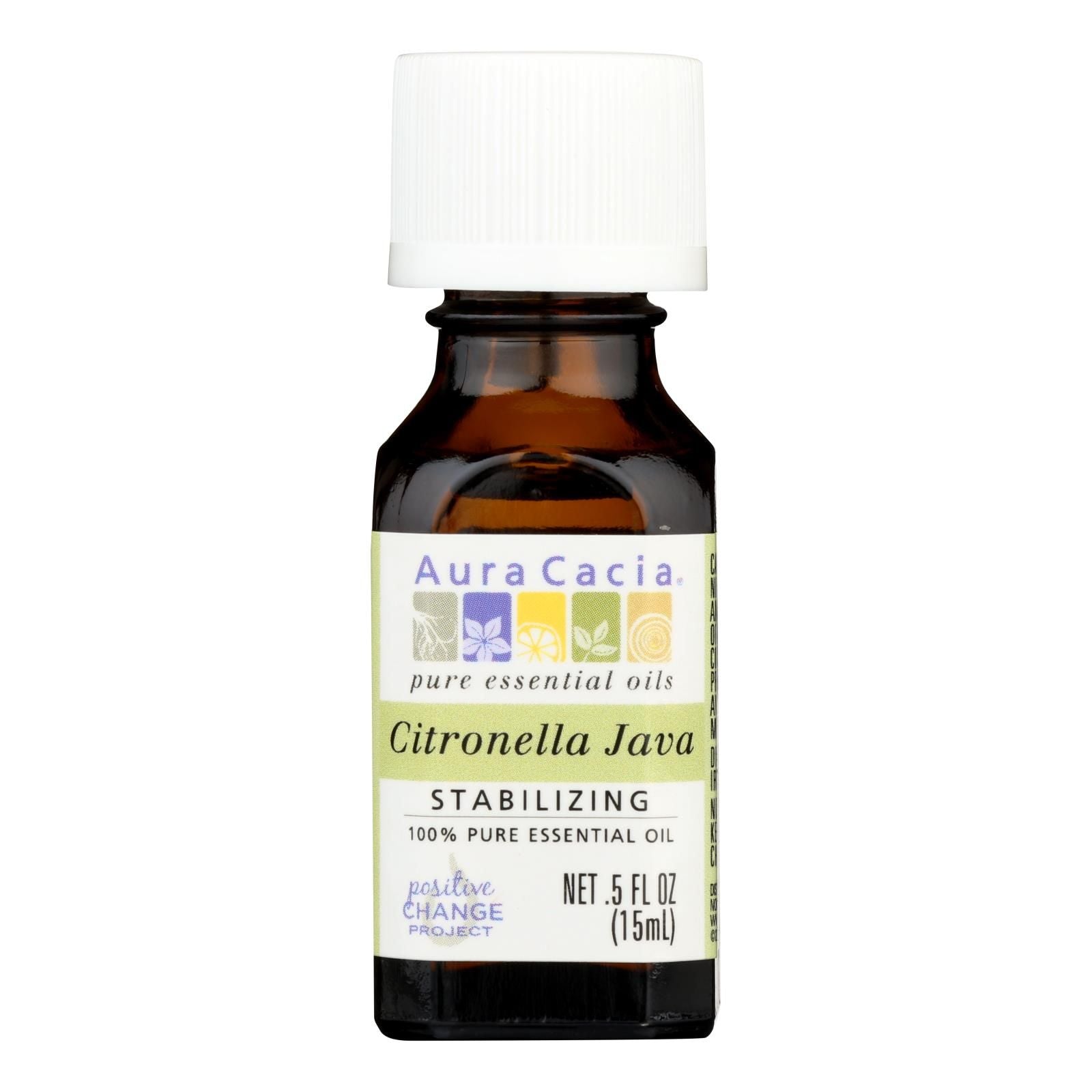 Aura Cacia - Pure Essential Oil Citronella Java - 0.5 Fl Oz image 1