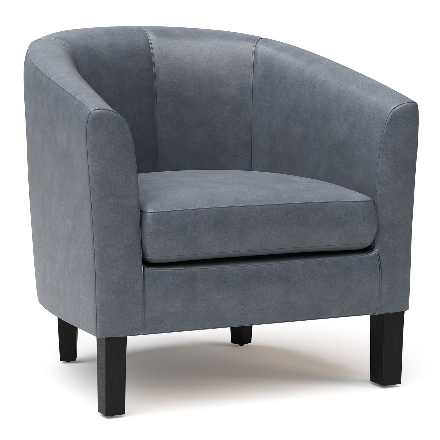 Austin 30 inch Wide Tub Chair in Stone Grey Vegan Leather image 1