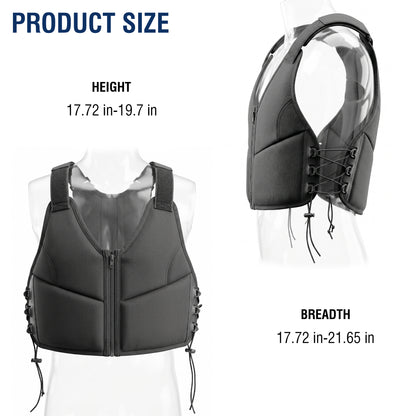 10LBS Adjustable Weighted Vest for Women, Breathable Workout Vest with Zipper & Lace-Up Design, for Running, Walking & Strength Training image 6