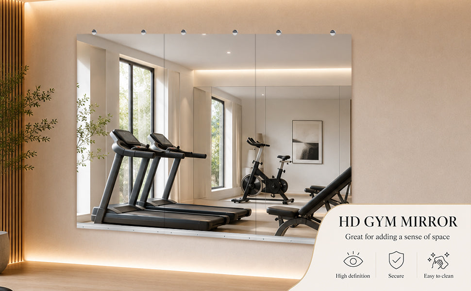 GYM MIRROR 24X48 INCH -3pcs image 2