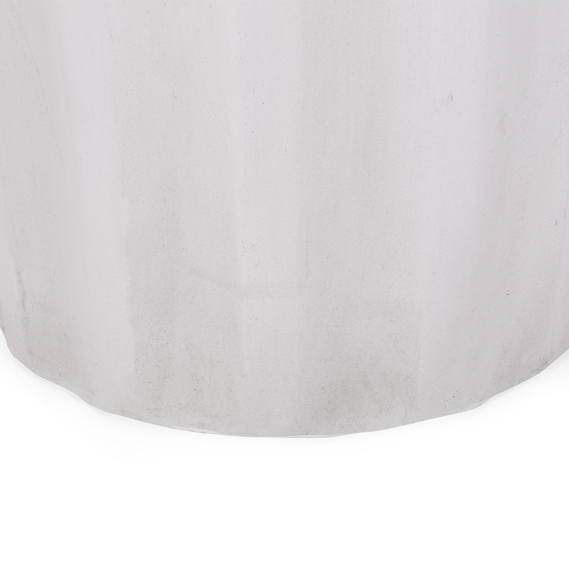 Outdoor LightWeight Concrete Side Table,Antique White End Talbe image 7