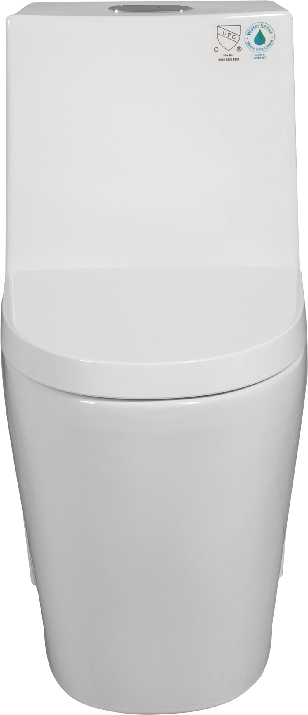 1.1/1.6 GPF Tornado Flush One-Piece Toilet for bathrooms,Siphonic S-trap 12",Elongated Bowl with Soft Close Seat,Powerful Dual Flush MAP 1000g,Comfort Chair Seat ADA Height 17", White 26T01-GW image 4