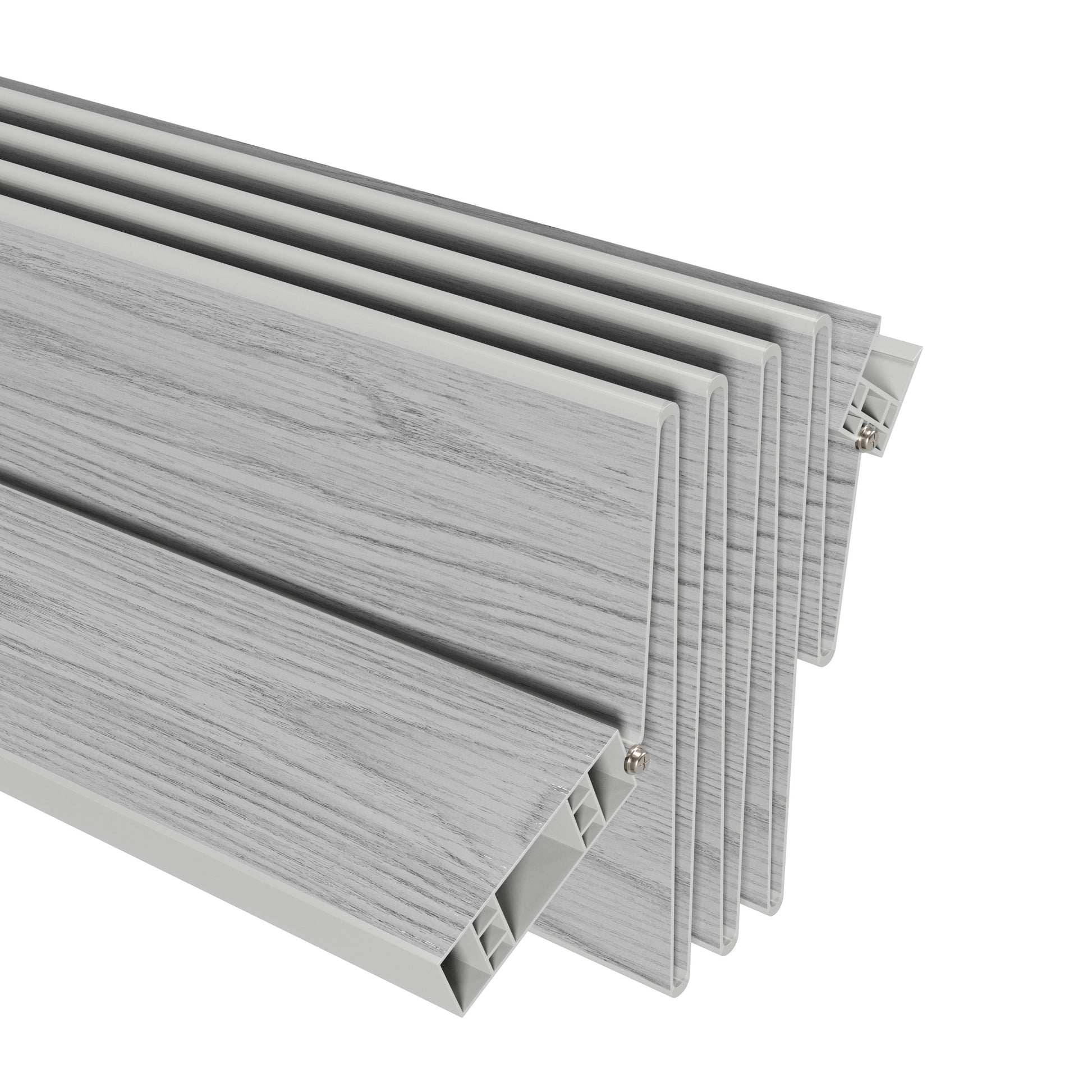 Studio Series 36" W PVC Foldable Accordion Doors, Grey image 7