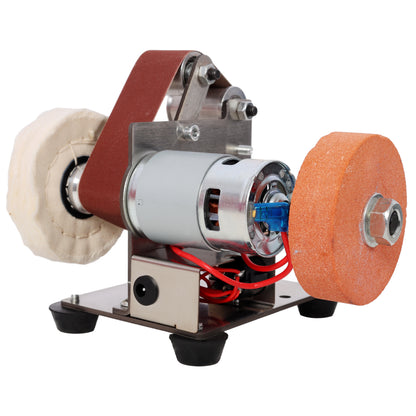 Mini Electric Belt-Sander Knife-Sharpener Sanding Machine 96W, Small Bench Grinder Kit 7 Speed Adjustable Power Polisher DIY Polishing Grinding Tool, Handcraft Jewelry image 3