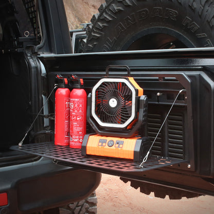 Tailgate Table Foldable Rear Cargo Shelf Compatible with Jeep Wrangler 2007-2017 JK JKU & 2018-2026 JL JLU (Not Fit JK Models with Stock Subwoofer) image 7
