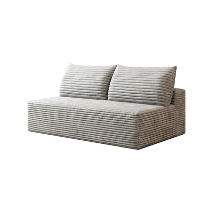 Cloud Sectional Couch,Modern Modular Sofa with Deep Seat, Upholstered Couches for Living Room Bedroom,No Assembly Required,Grey(Plush Corduroy Fabric) image 6