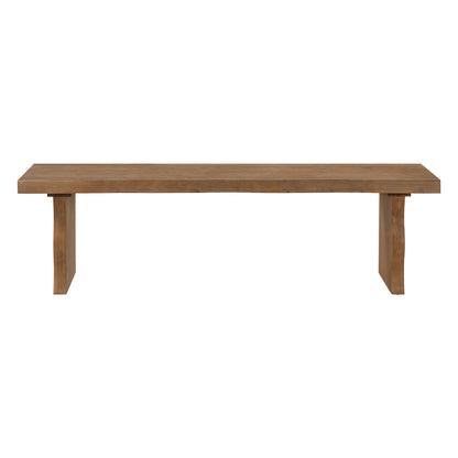 Indoor Pine Dining Bench, 62.9''L Solid Wood Seating, 350lbs Weight Capacity, Fits 3 People for Kitchen, Dining Room & Living Space image 7