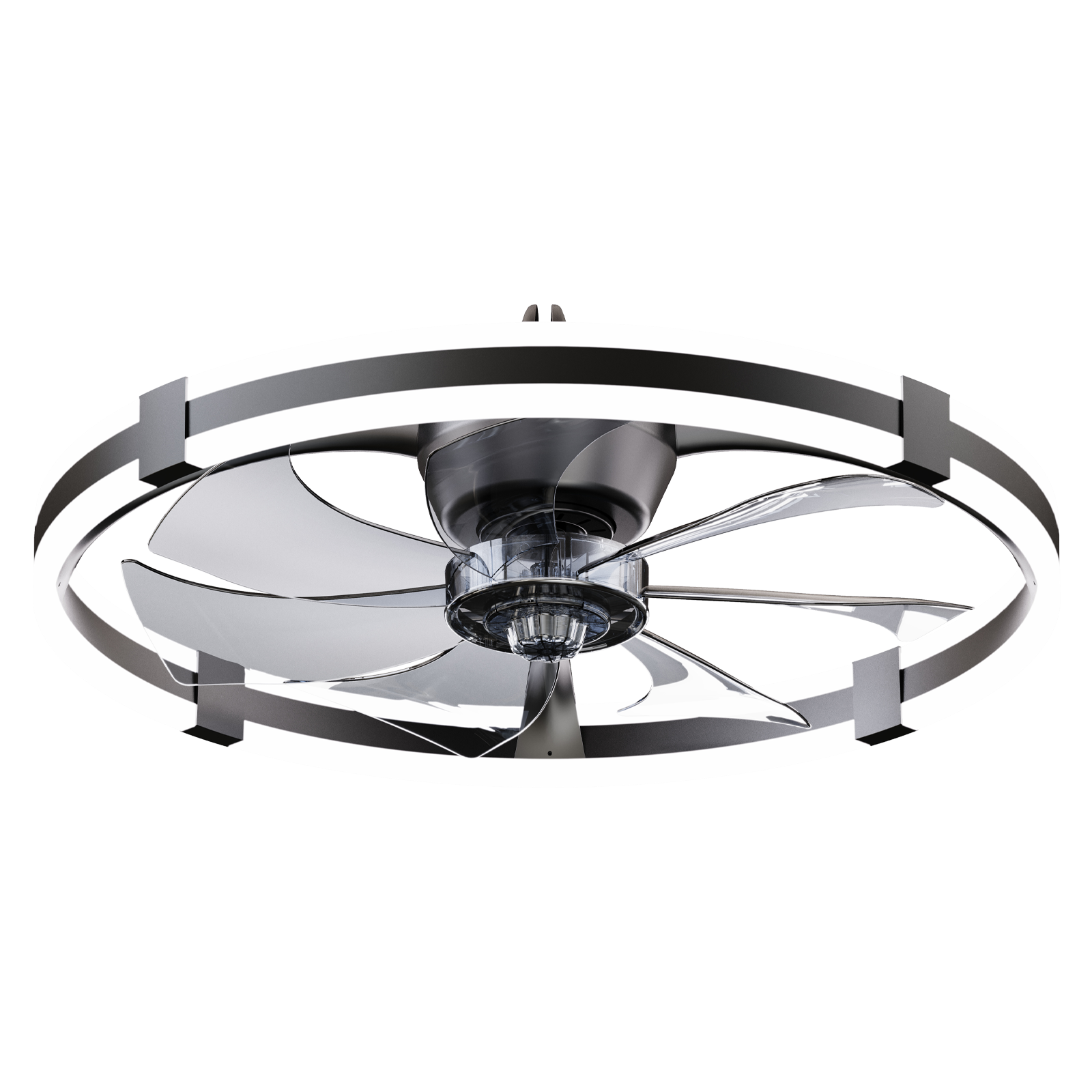 23.6'' LED Ceiling Fan Light Remote DC Motor Aluminum Body 6-Speed Infinite Dimming LED fan light for bedroom living room image 9