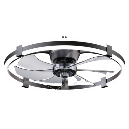 23.6'' LED Ceiling Fan Light Remote DC Motor Aluminum Body 6-Speed Infinite Dimming LED fan light for bedroom living room image 9
