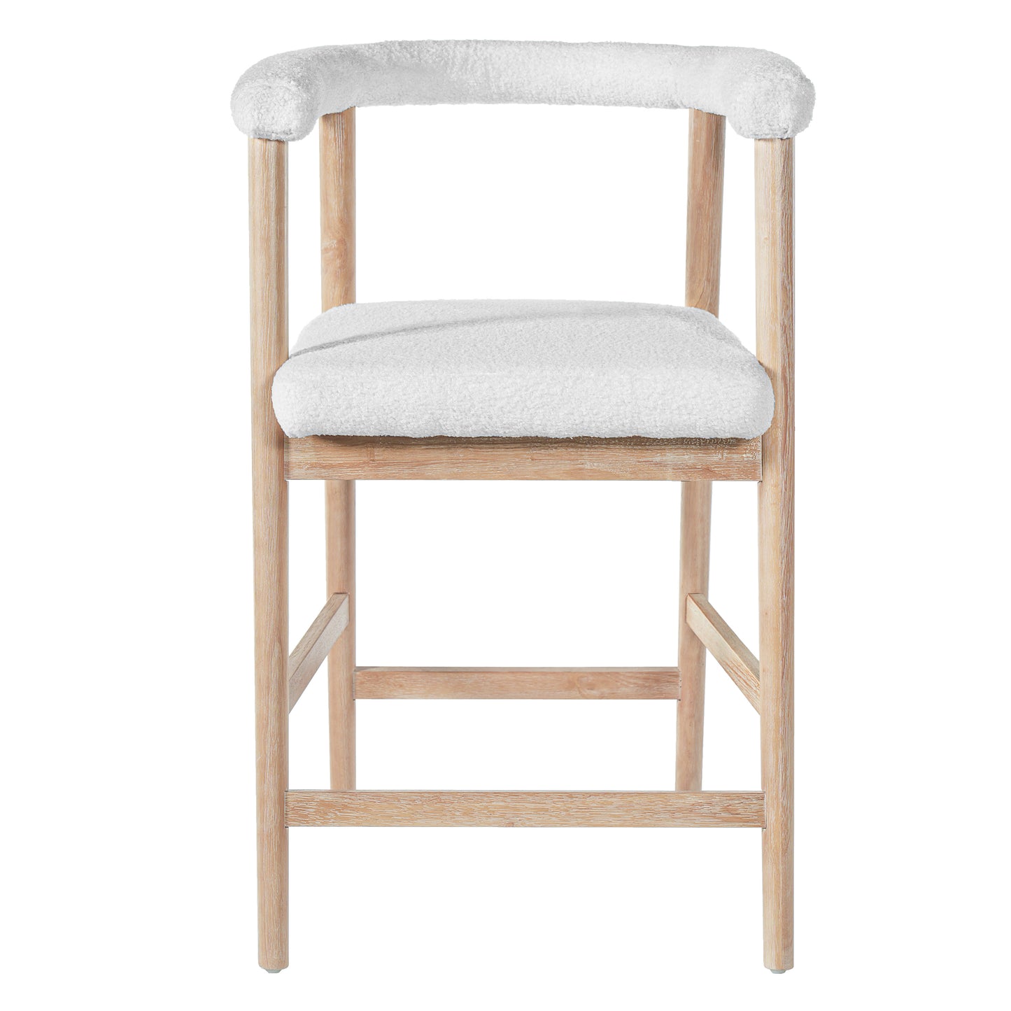 25'' Seat Height Bar Stools with Back, Comfortable Counter Stools for Kitchen Island/Dining Room, Set of 2 image 5