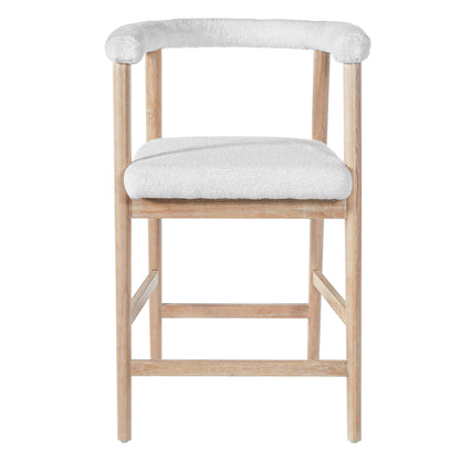 25'' Seat Height Bar Stools with Back, Comfortable Counter Stools for Kitchen Island/Dining Room, Set of 2 image 5