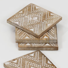 Assorted Design Coasters - Pack of 6
