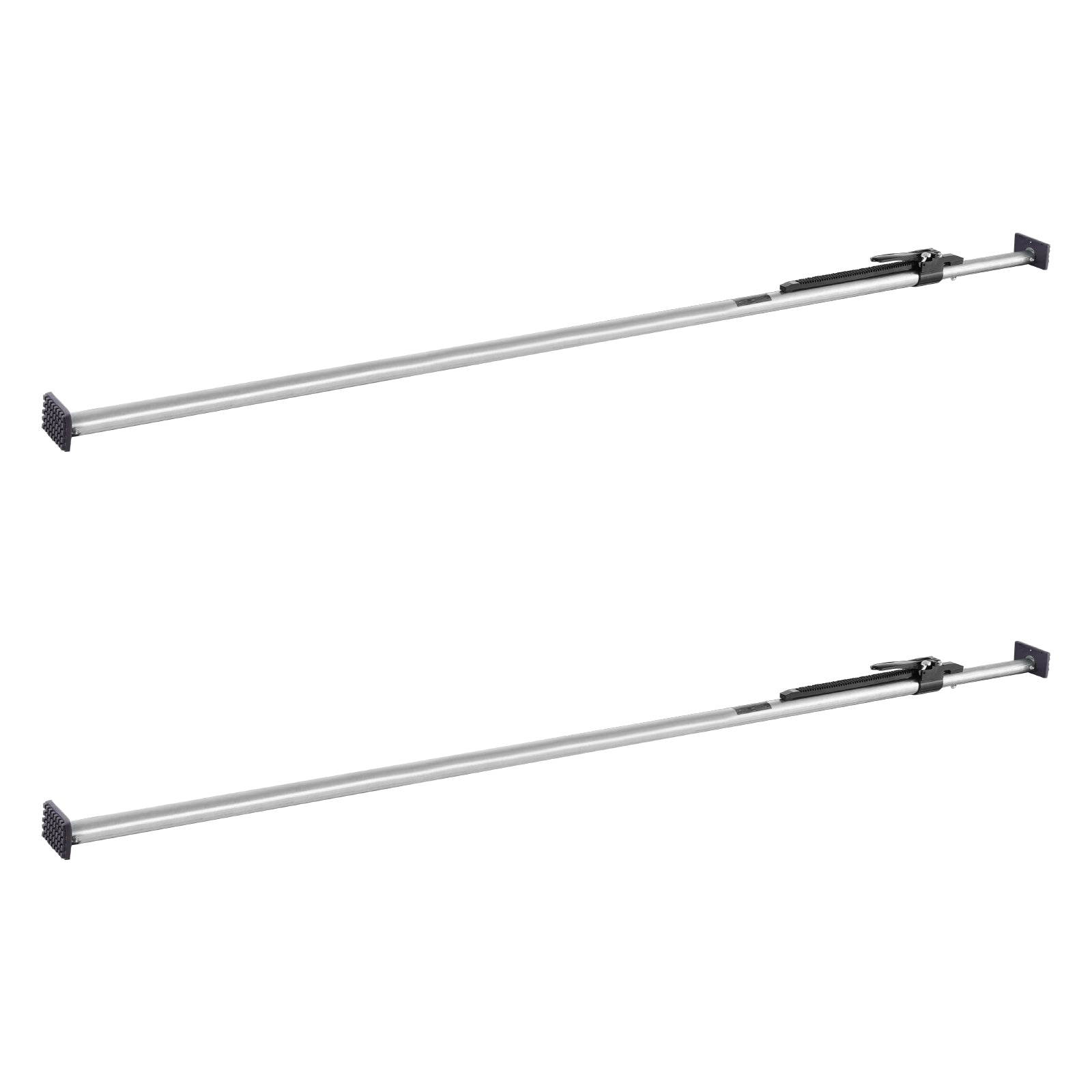 Cargo Bar, Cargo Bar Adjustable from 89" to 104", Heavy-duty Steel Cargos Stabilizer with Non-Slip Foot Pads, Truck Bed Load Lock Bars for Box Trucks, Semi-Trailers, Trailers (2PCS) image 5