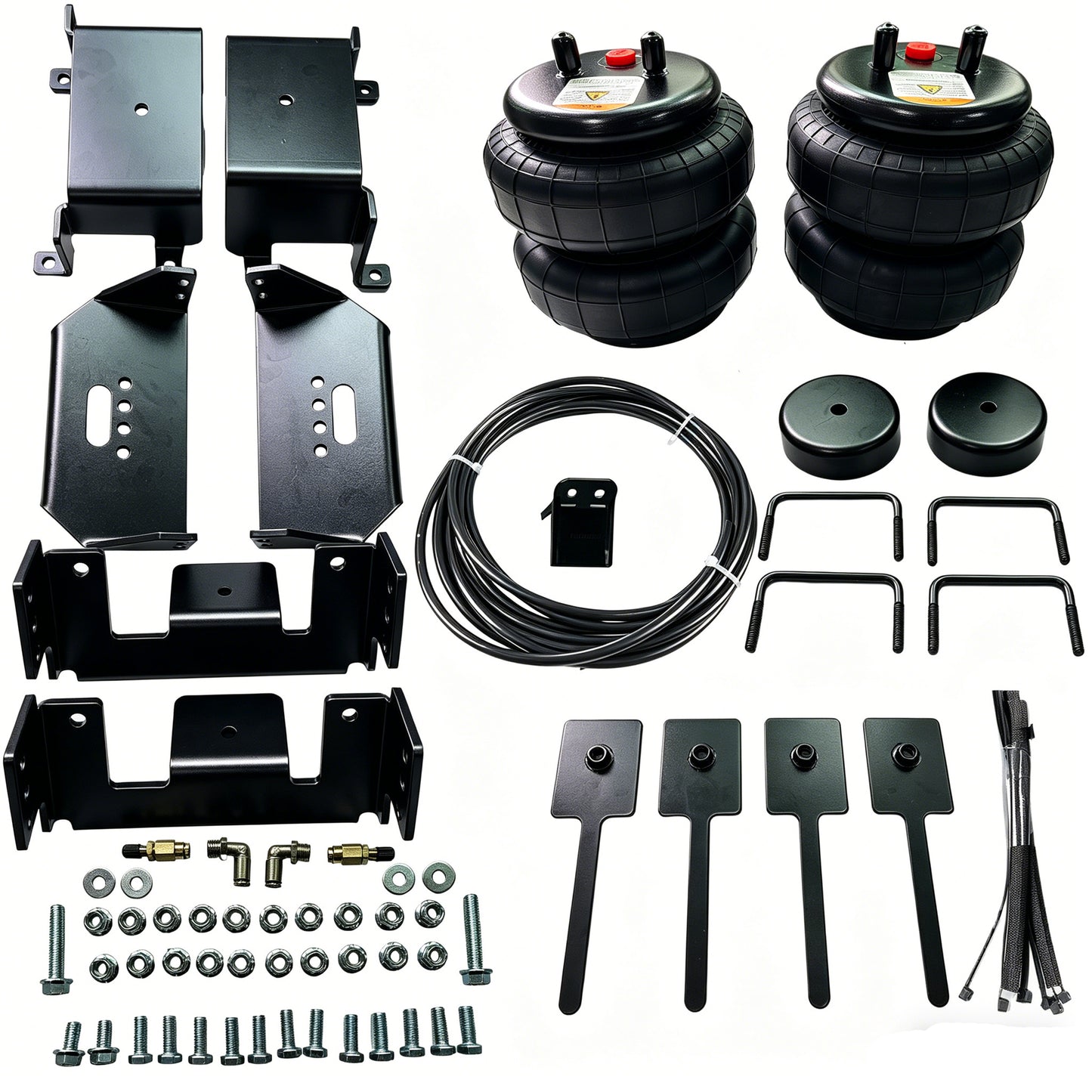 Air Suspension Helper Bag Kit Fit 2015-2025 Ford F150 2WD 4WD, 5000Lbs Towing Load Leveling Spring Replace 2582 image 1