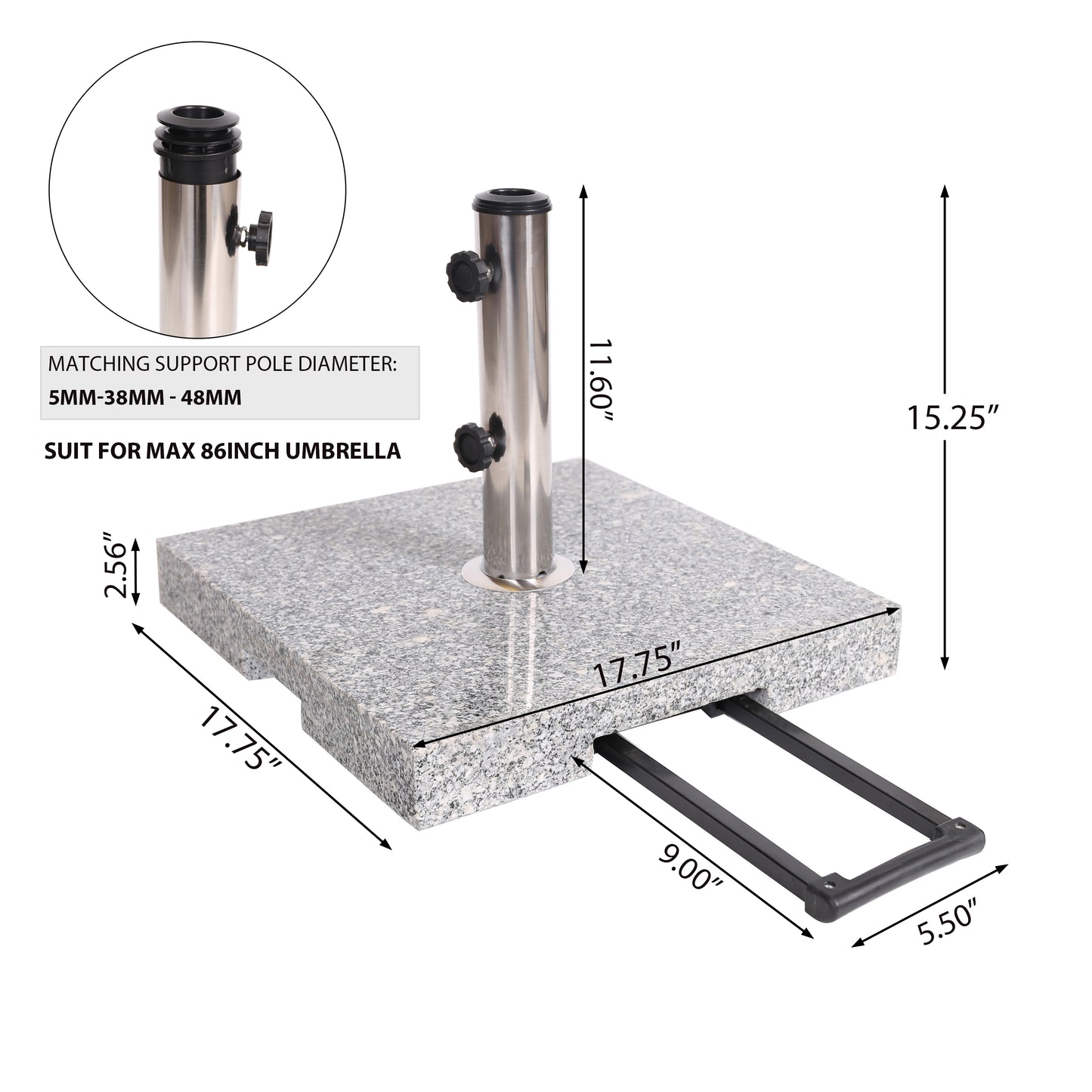 MOJAVE GRANITE UMBRELLA BASE(60502.00) image 7