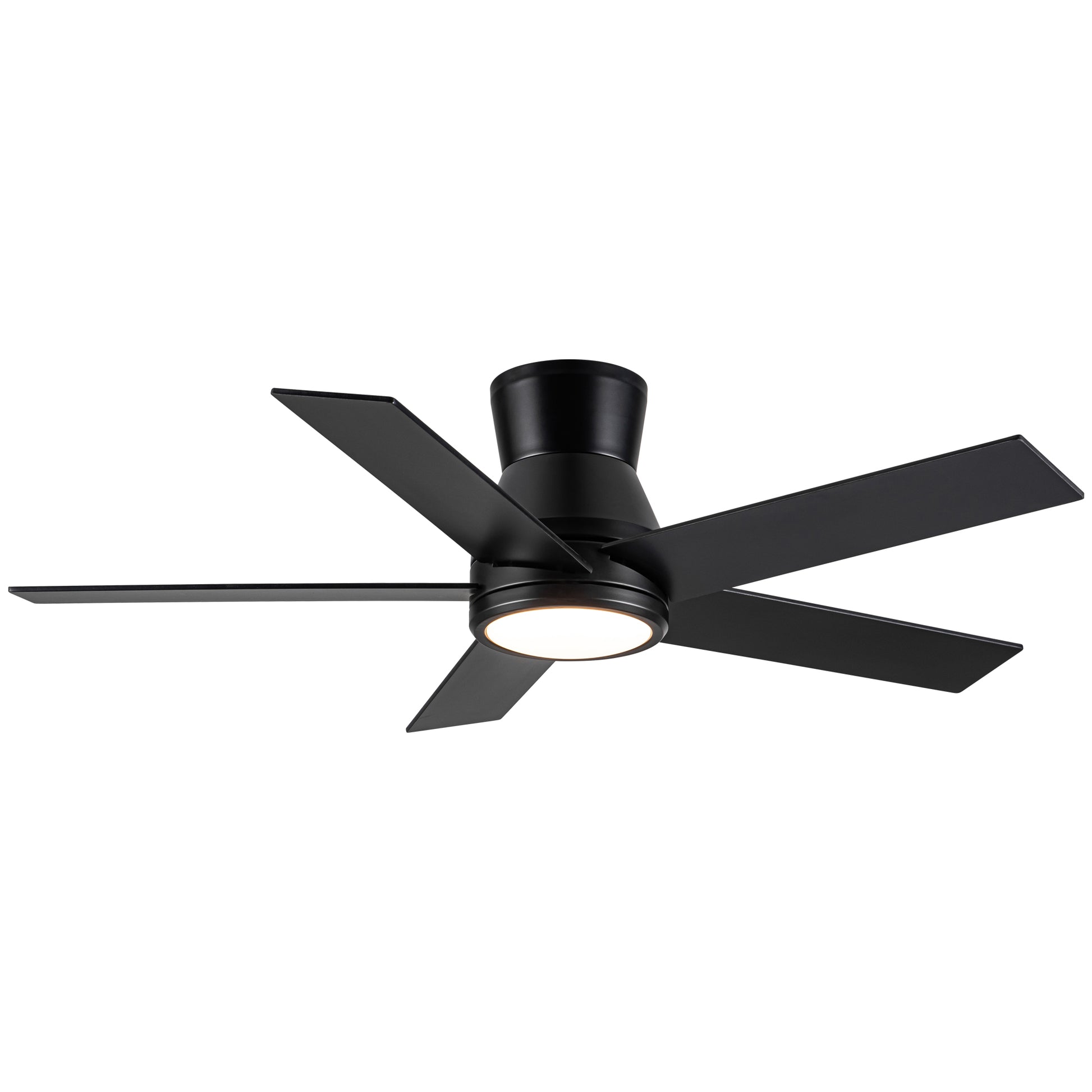 52" Black Lowe Profile Ceiling Fan with Light image 12