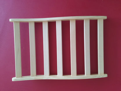 Hemlock wide flat grid sauna room backrest image 6