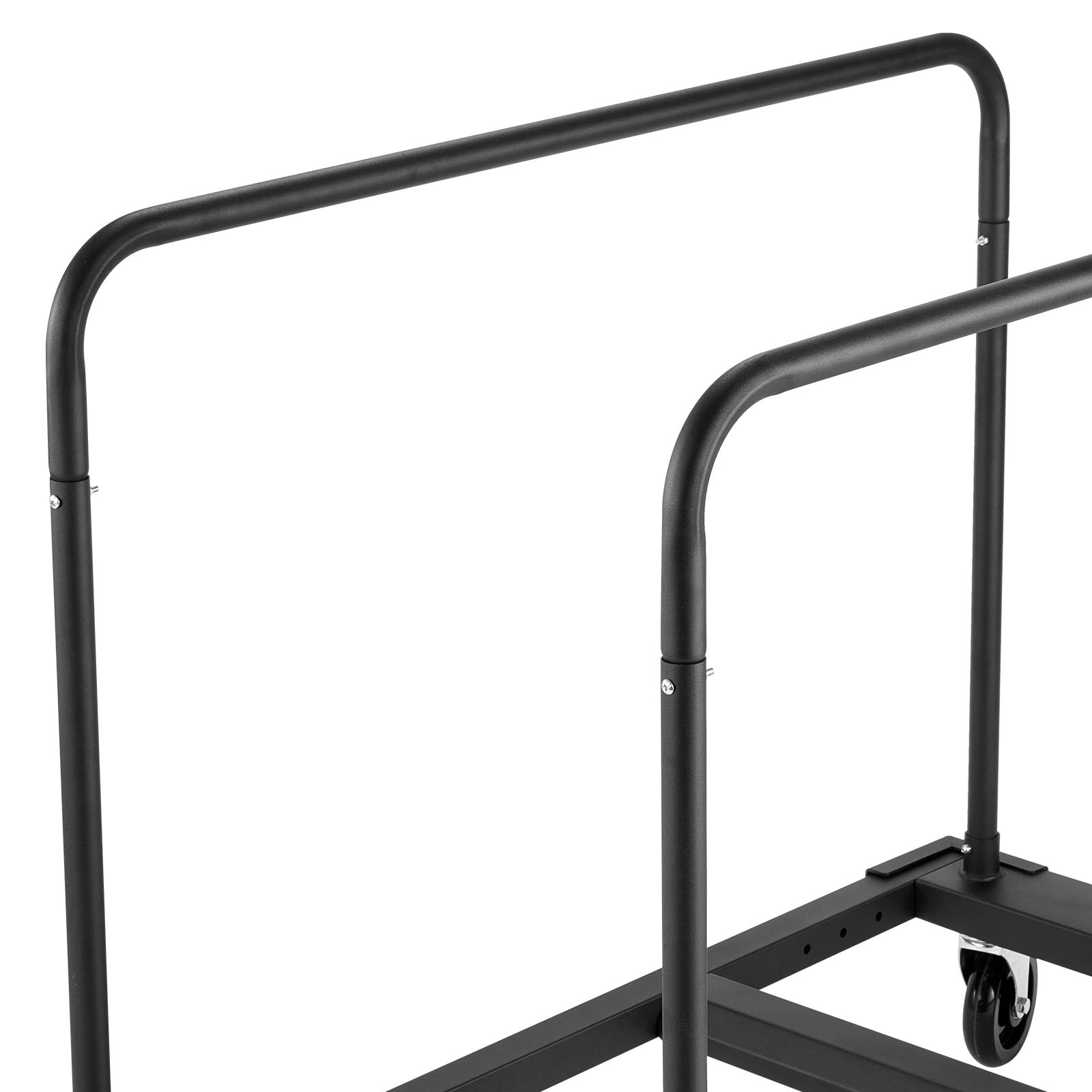 Drywall Cart Dolly, 1800 lbs Load Capacity, Steel Panel Truck Cart with 5 inch Swivel Casters, Lumber Drywall Dolly with Tie-Down Strap & 2 Side Handrails for Factory, Warehouse, Garage, Black image 5
