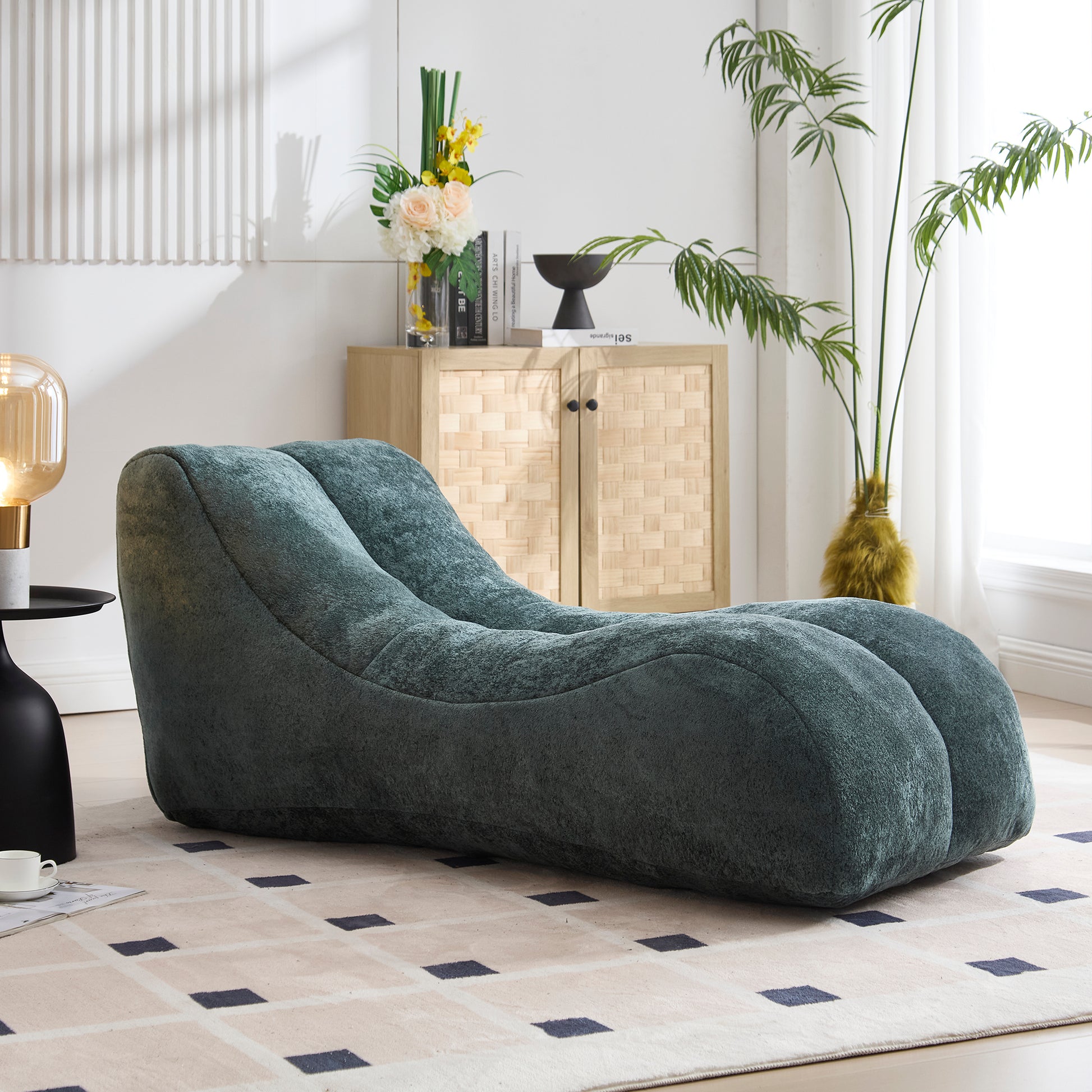 Creative bean bag sofa chair for adults filled with high-quality sponge that is plump and elastic fitting the curves of the human body and providing gentle support to the body in all as image 1