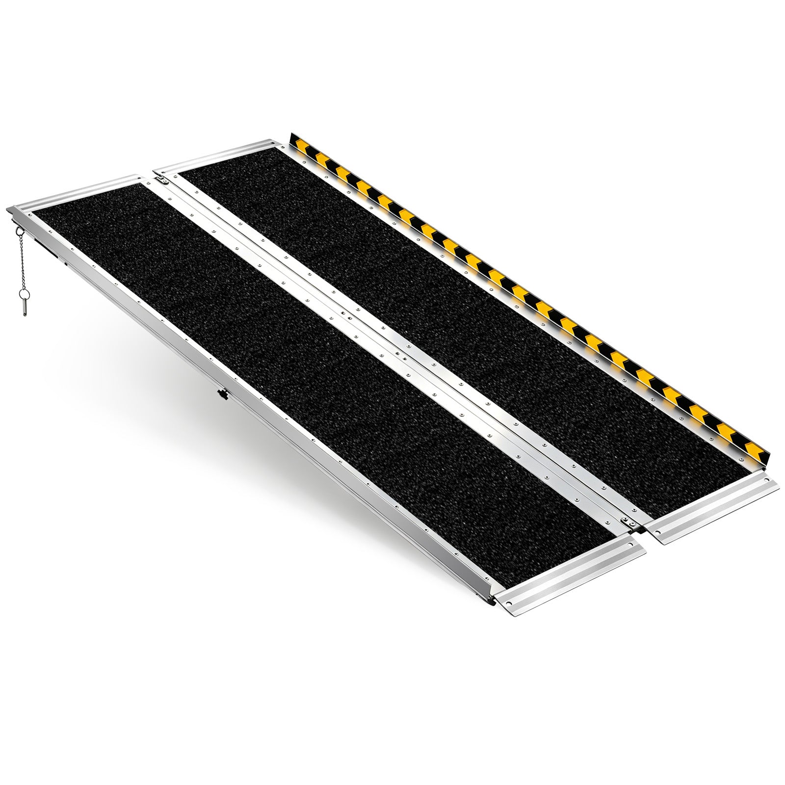 Portable Wheelchair Ramp, 5FT, Non-Slip Aluminum Folding Handicap Ramp for Wheelchair, 800 lbs Capacity, Door Threshold Ramps for Home Steps, Stairs, Entry, Threshold, Doorways, Scooter, Curbs image 12