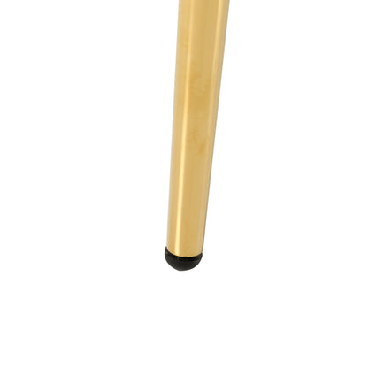 Modern simple black velvet dining chair, family bedroom stool back student table chair, gold-plated metal chair legs, suitable for dining room kitchen bedroom (set of 4) image 8