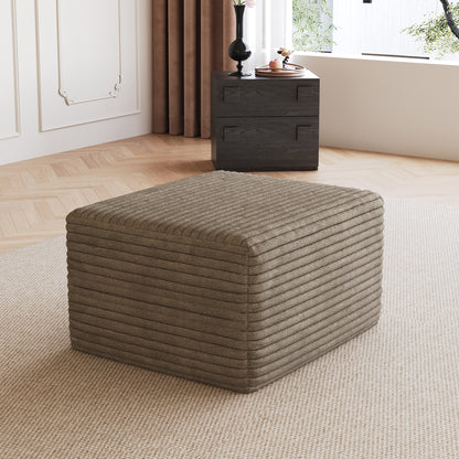 Sofa ottoman,No Assembly Required,Camel(Plush Corduroy Fabric) image 1
