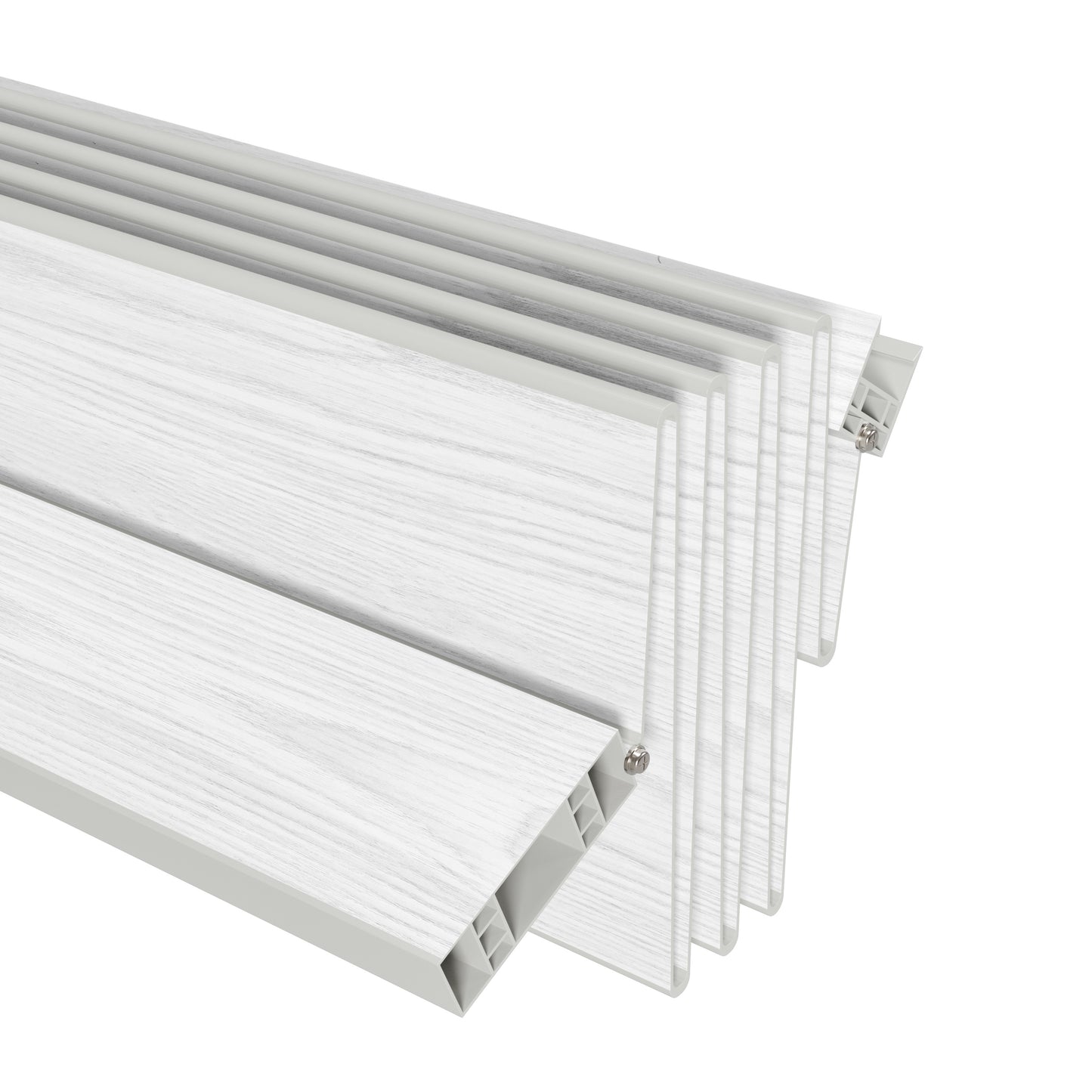 Studio Series 48" W PVC Foldable Accordion Doors, White image 7