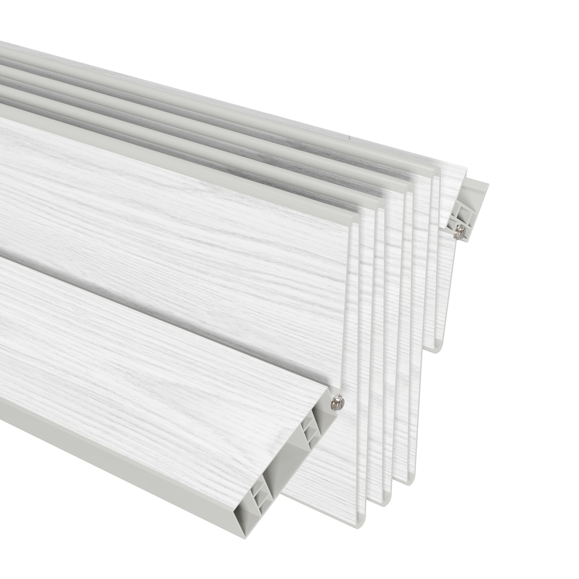 Studio Series 48" W PVC Foldable Accordion Doors, White image 7