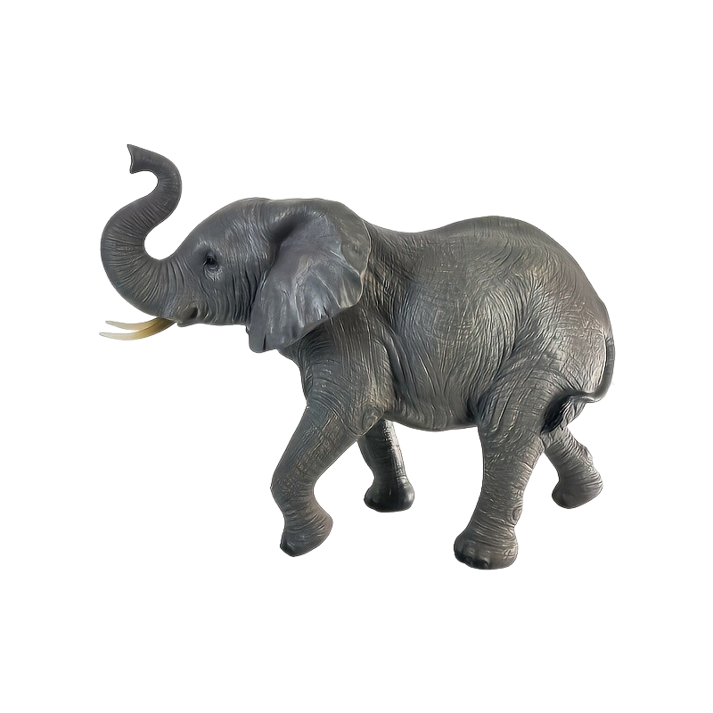 20'' Tall Resin Elephant Statue with Raised Trunk, Weather Resistant Outdoor Elephant Sculpture Decor for Yard, Lawn, Patio, Front Porch & Garden Ornament image 5