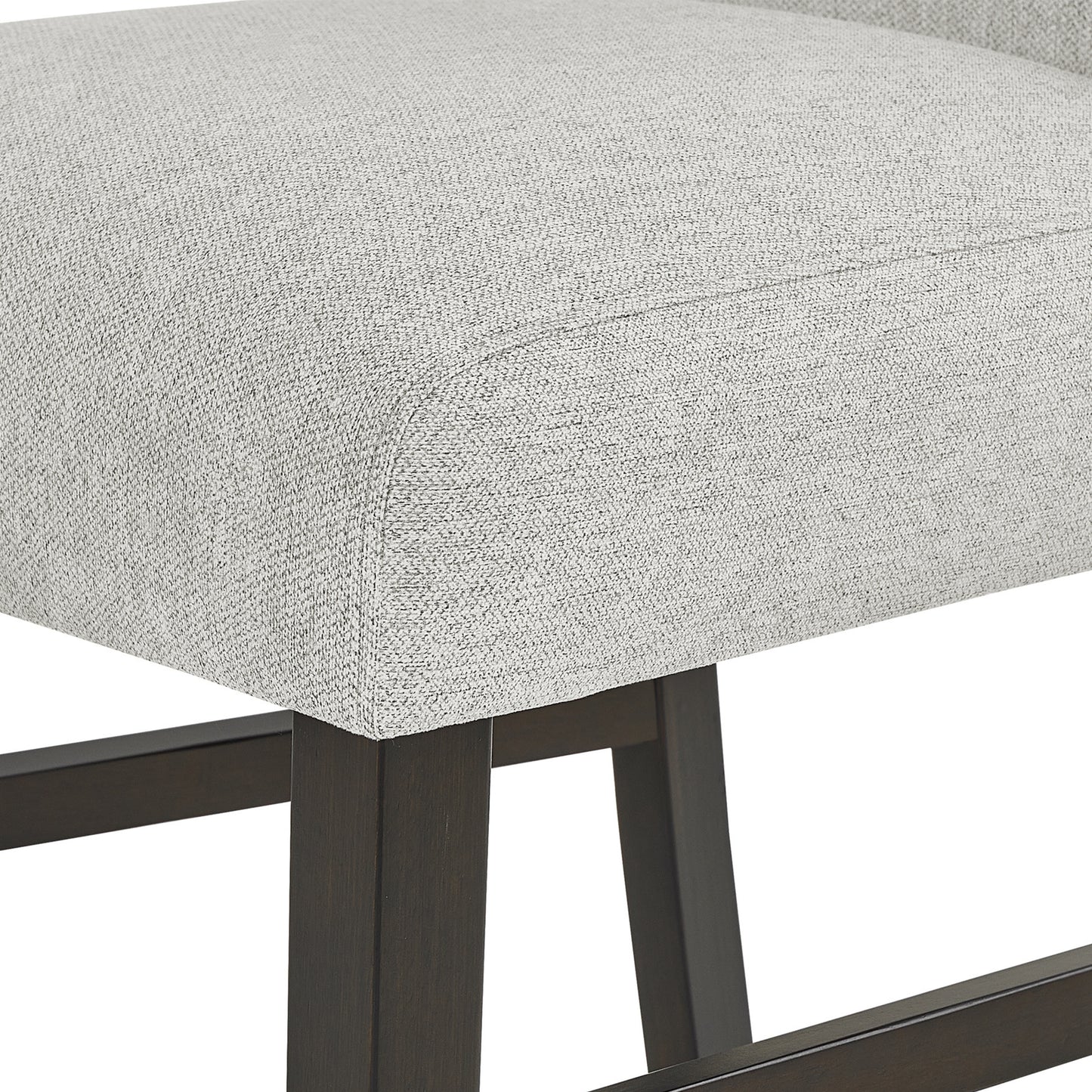 Cavira Modern Upholstered Counter Height Stools, Set of 2, Gray image 3