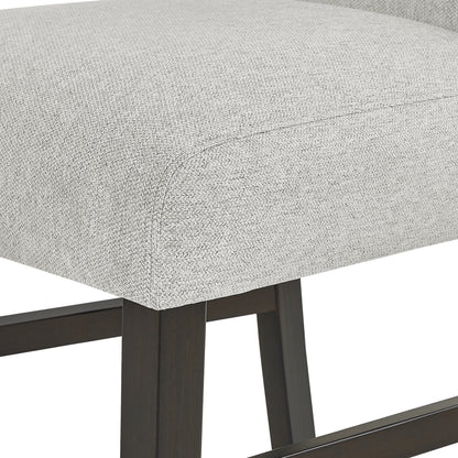 Cavira Modern Upholstered Counter Height Stools, Set of 2, Gray image 3