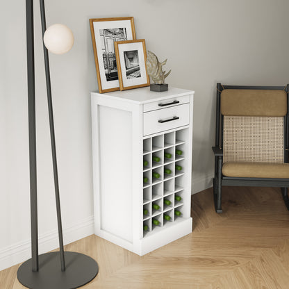 WHITE color modular 24 wine bar cabinet Buffet Cabinet image 2