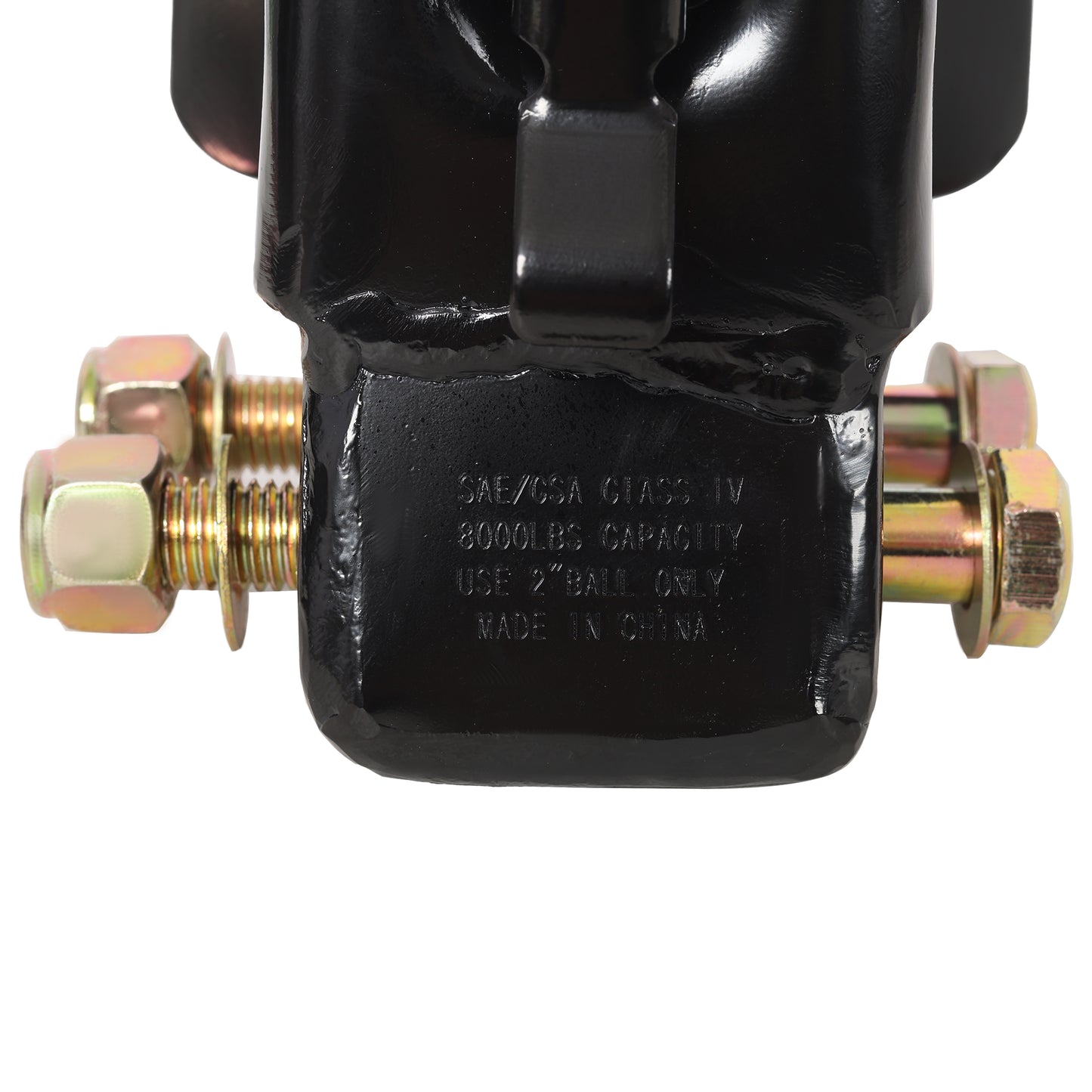 Adjustable Trailer Coupler, 360° Sleeve-Lock 2 Inch Towing Hitch, 8000 lbs Heavy Duty Steel Coupler, Black Finish for Boat, RV, Utility Trailer and Trucks image 9