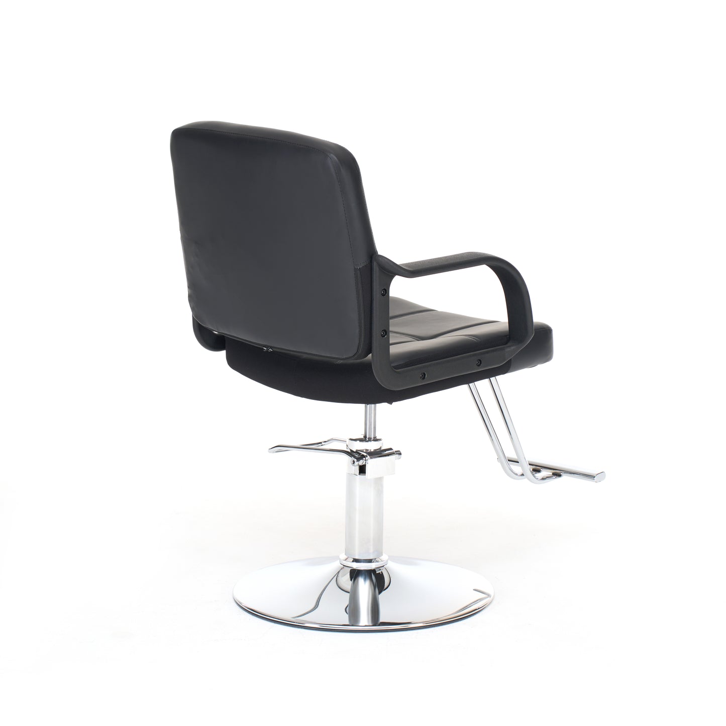 Barber Chair for Hair Stylist- 360° Swivel, Adjustable Height, Capacity 350 LBS with Heavy Duty Hydraulic Pump,BLACK image 7