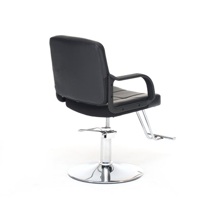 Barber Chair for Hair Stylist- 360° Swivel, Adjustable Height, Capacity 350 LBS with Heavy Duty Hydraulic Pump,BLACK image 7